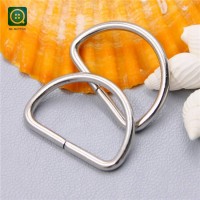 Hardware Nickel Free Strap Slider Metal Zinc Alloy Bright Sliver 3.0 D Ring Belt Buckle For Strap Webbing